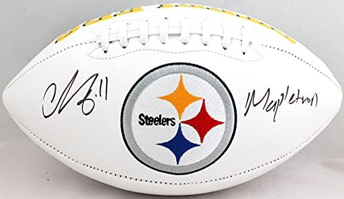 Chase Claypool Signed Pittsburgh Steelers Logo Football "Mapletron"