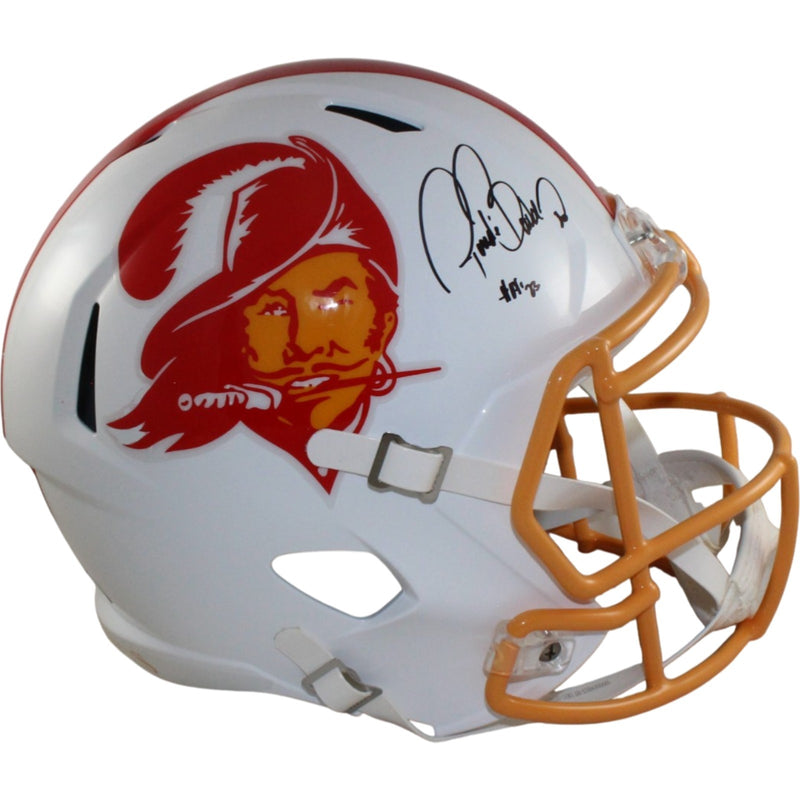 Ronde Barber Signed Tampa Bay Buccaneers Throwback Full Size Helmet HOF