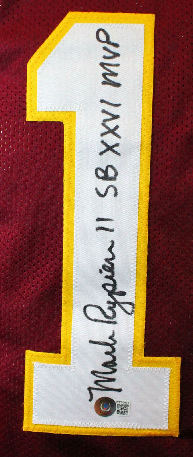 Mark Rypien Autographed Maroon Custom Jersey with SB MVP Inscription
