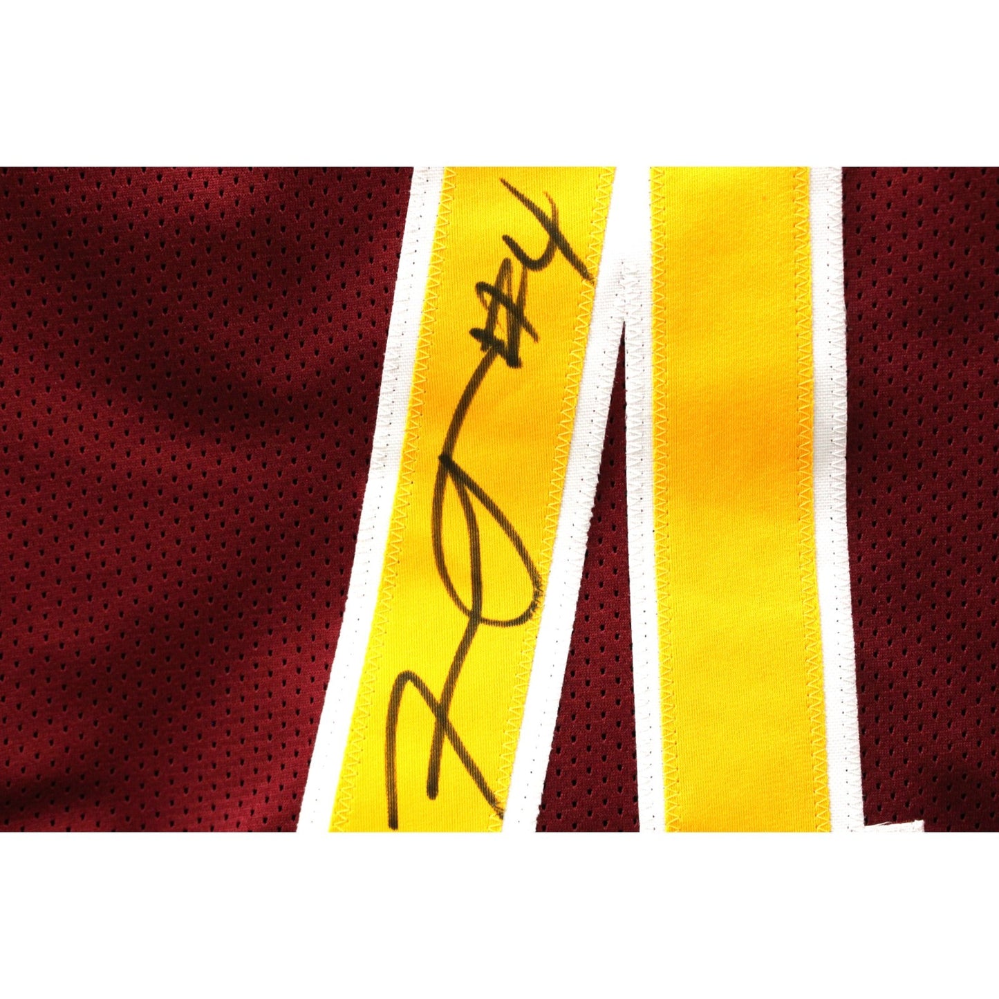 Frankie Luvu Signed Pro Style Red Football Jersey (Beckett Witness)