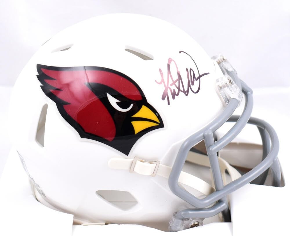 Kurt Warner Signed Arizona Cardinals Speed Mini Helmet - Black