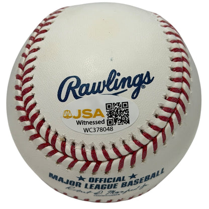 Bret Saberhagen Autographed ROMLB Baseball "2x AL CY" JSA Witnessed
