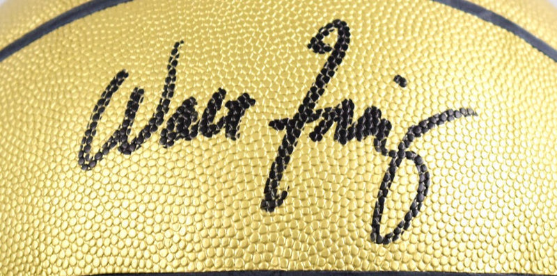 Walt Frazier Autographed Official NBA Gold Wilson Basketball