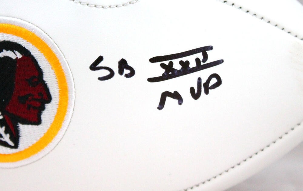 Doug Williams Signed Washington Logo Football with SB MVP Inscription