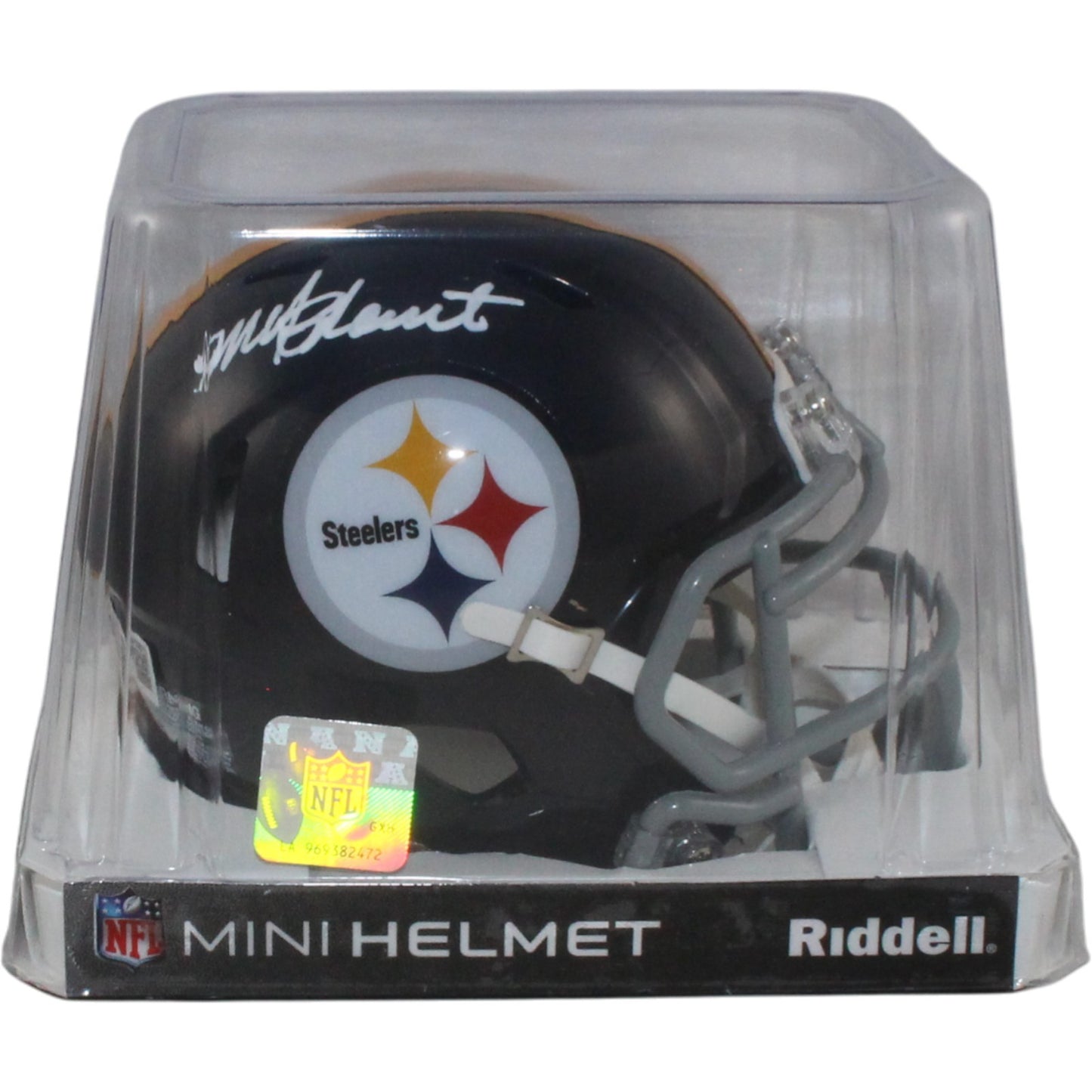 Mel Blount Signed Pittsburgh Steelers Throwback Mini Helmet (Beckett)