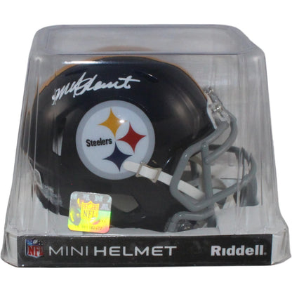 Mel Blount Signed Pittsburgh Steelers Throwback Mini Helmet (Beckett)