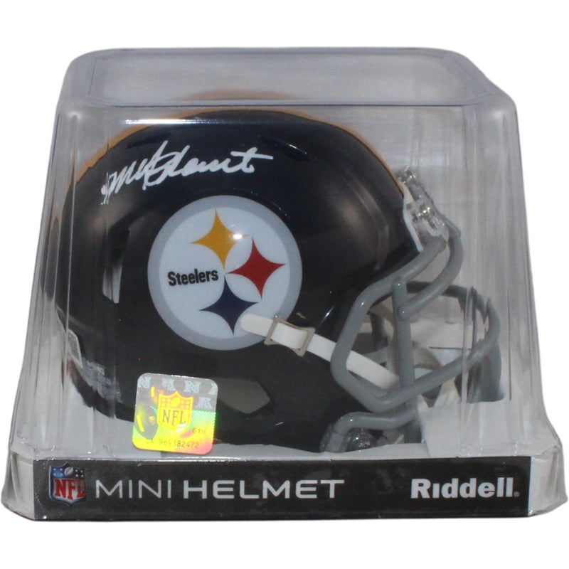 Mel Blount Signed Pittsburgh Steelers Throwback Mini Helmet (Beckett)
