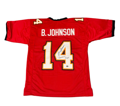 Brad Johnson Signed Tampa Bay Buccaneers Custom Jersey SB XXXVII Beckett COA
