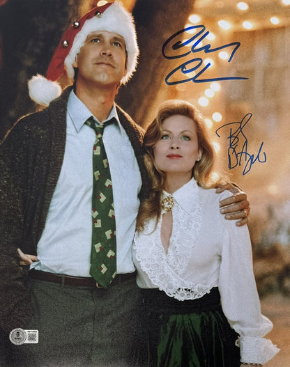 Chevy Chase & Beverly D'Angelo Signed Christmas Vacation 11x14 Photo