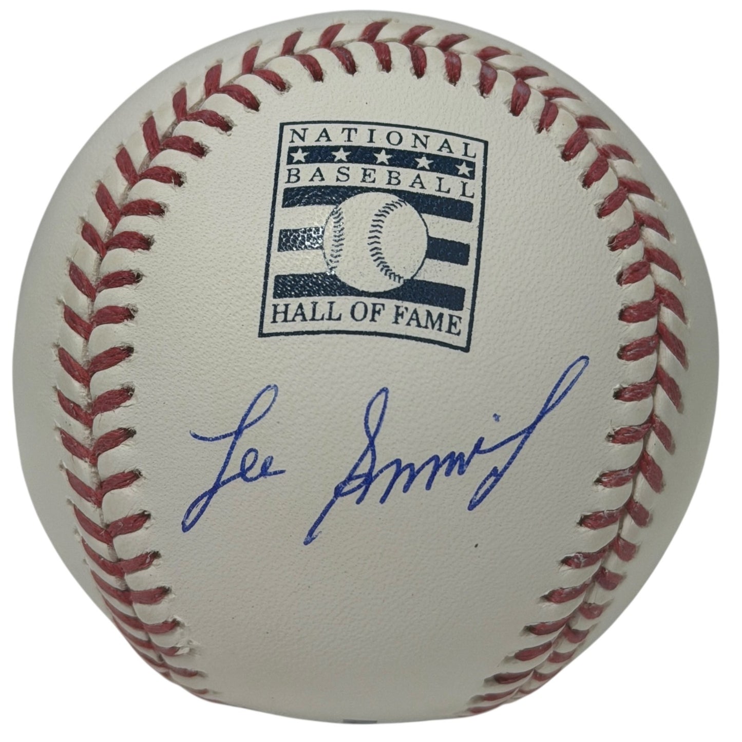Lee Smith Signed Hall of Fame Logo Baseball JSA Witnessed