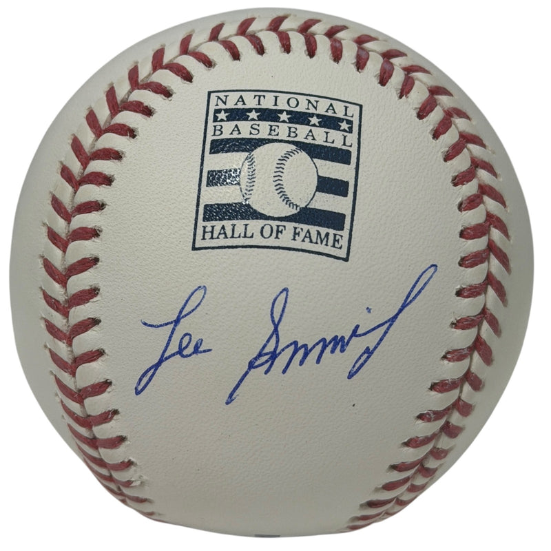 Lee Smith Signed Hall of Fame Logo Baseball JSA Witnessed