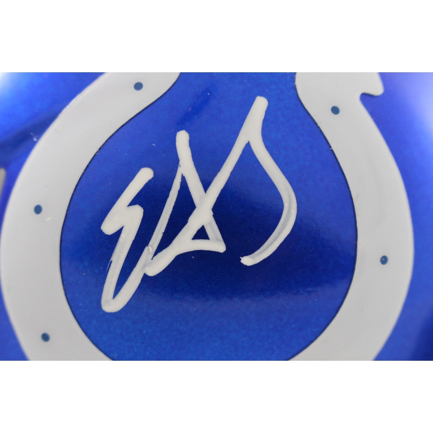 Edgerrin James Signed Indianapolis Colts Flash Alternate Mini Helmet