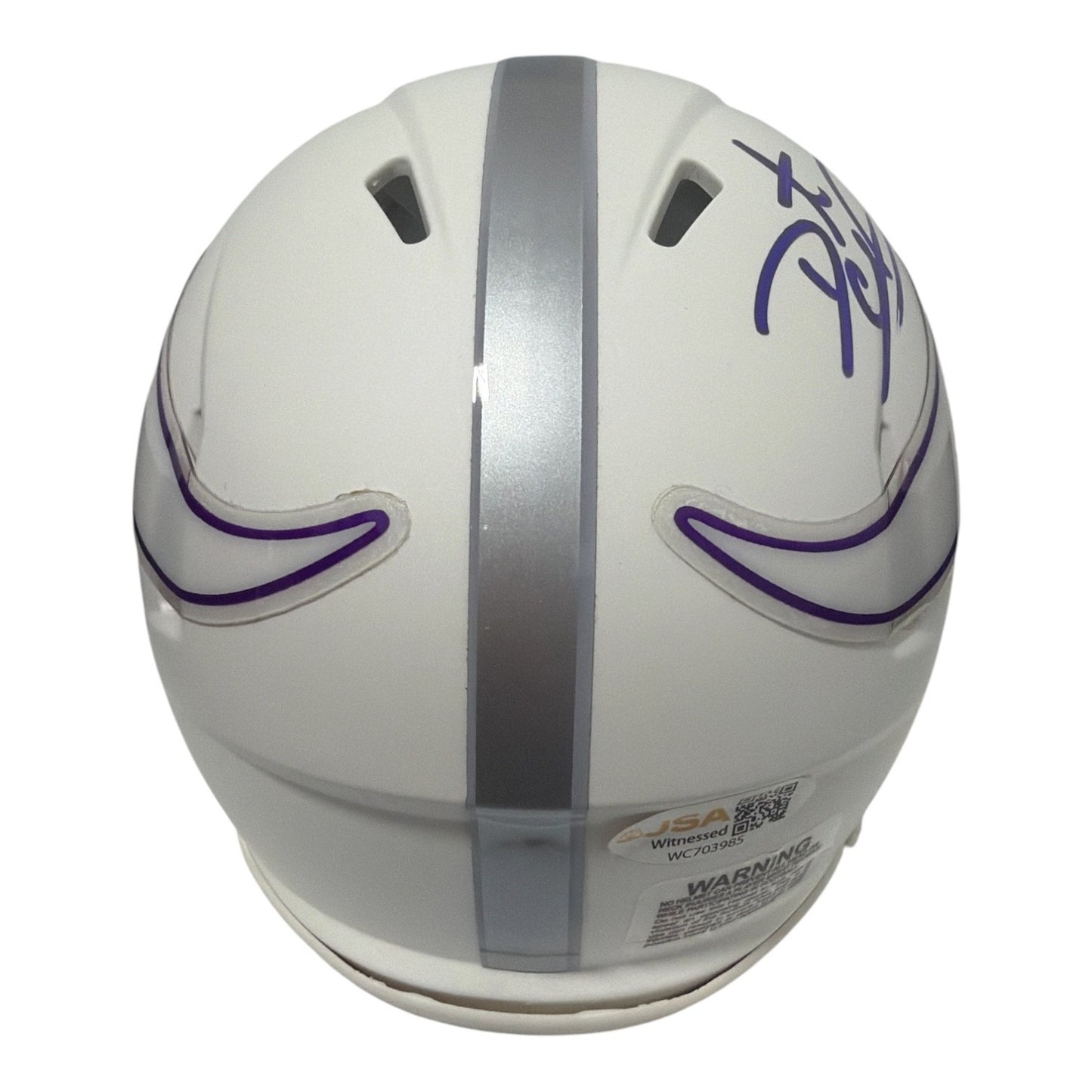Daunte Culpepper Signed Minnesota Vikings Alternate White Mini Helmet