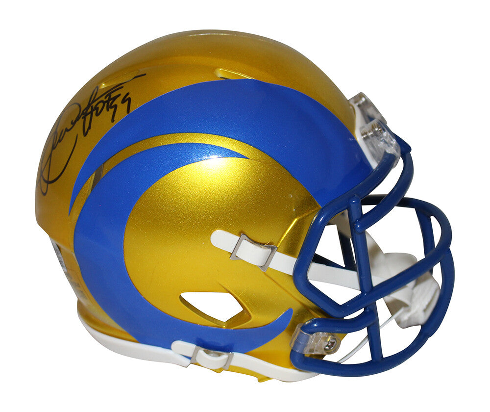 Eric Dickerson Signed Los Angeles Rams Flash Mini Helmet (Beckett)