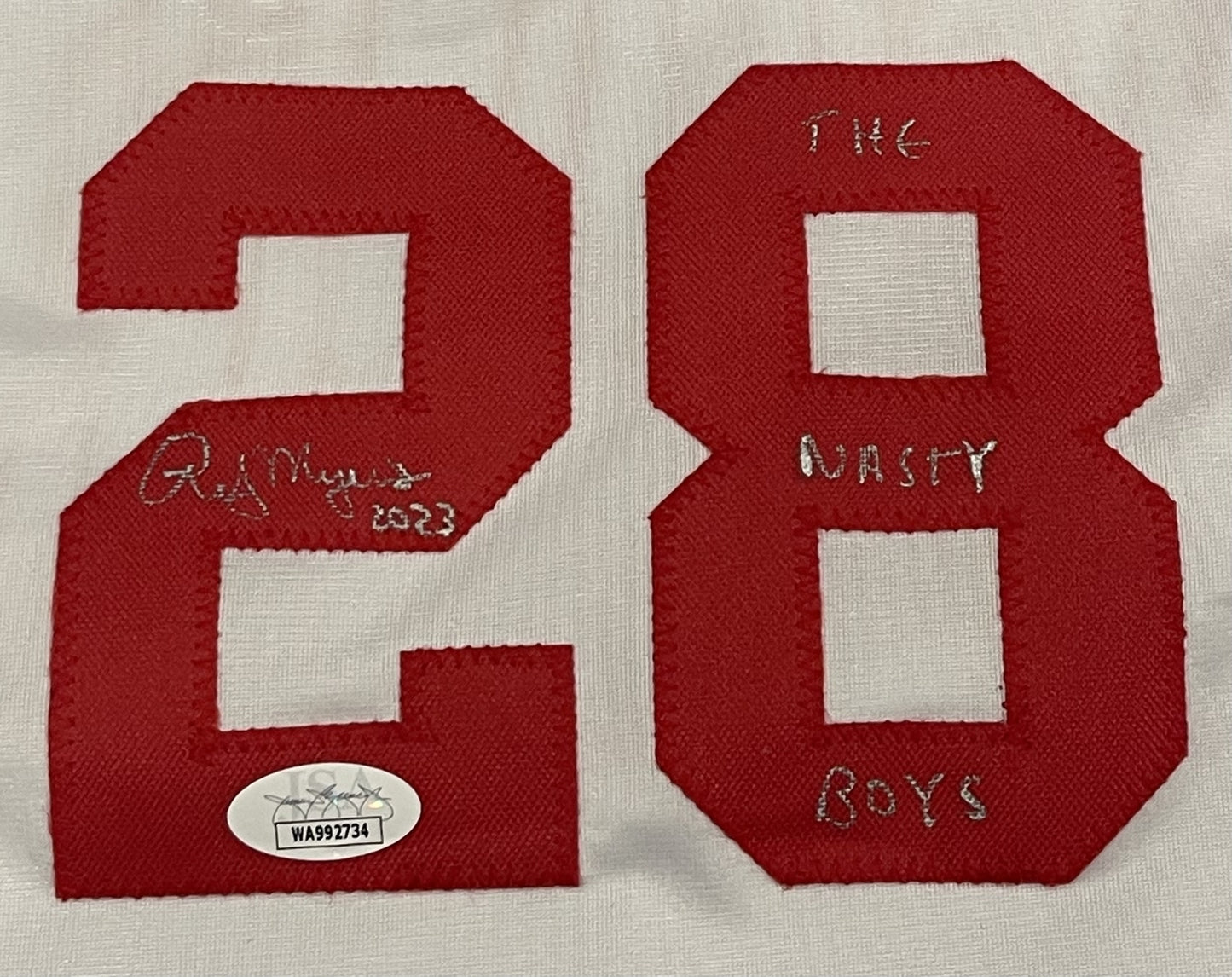 Rob Dibble, Randy Myers & Norm Charlton Signed Nasty Boys Custom Jersey JSA