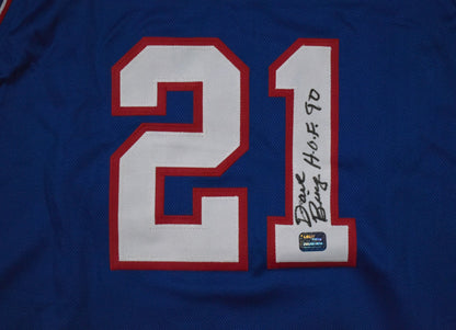 Dave Bing Autographed Blue Custom Basketball Jersey