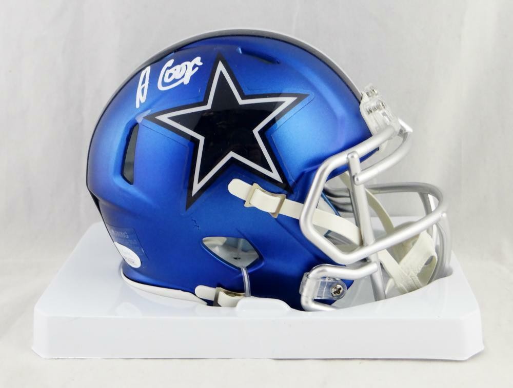 Amari Cooper Signed Dallas Cowboys Blaze Mini Helmet