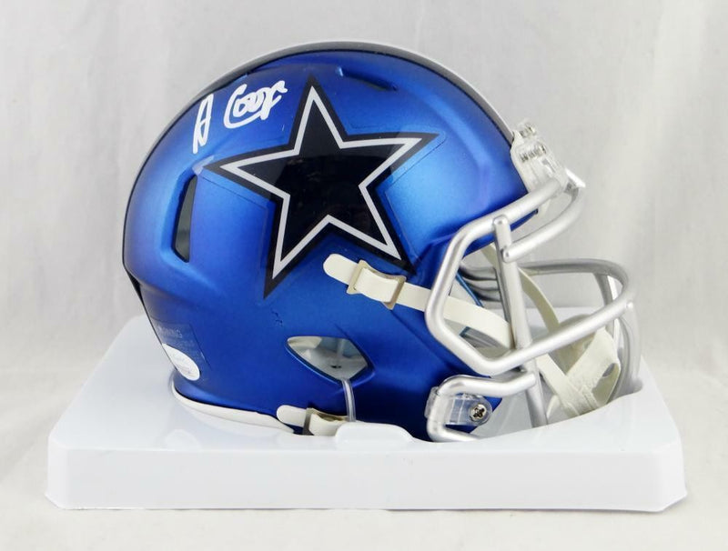 Amari Cooper Signed Dallas Cowboys Blaze Mini Helmet