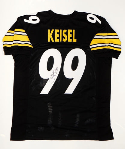 Brett Keisel Signed Pittsburgh Steelers Custom Black Jersey