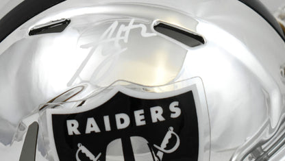 Ashton Jeanty Signed Las Vegas Raiders Chrome Speed Mini Helmet