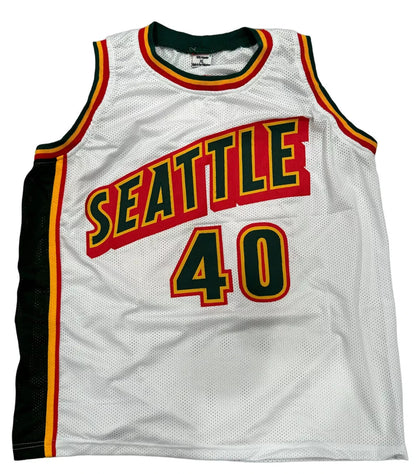 Shawn Kemp Signed Seattle Supersonics Custom Jersey "Reign Man" (BAS)