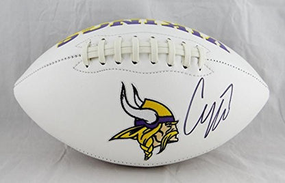 Case Keenum Autographed Minnesota Vikings Logo Football