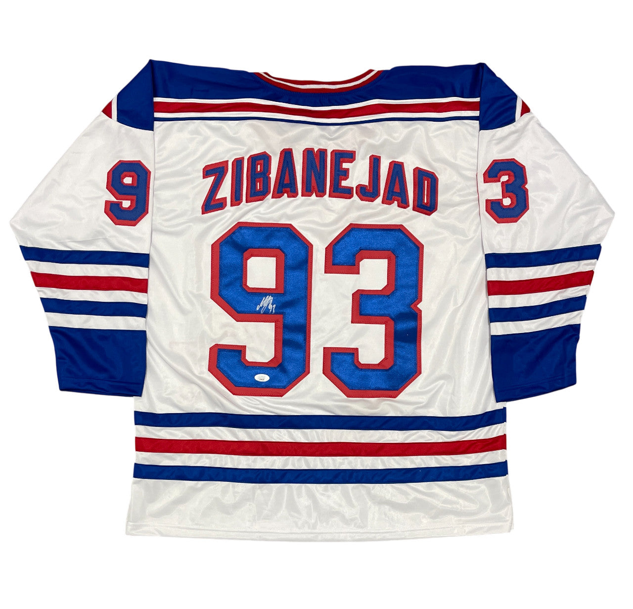 Mika Zibanejad New York Rangers Signed Custom Jersey (JSA COA)