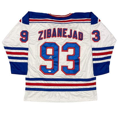 Mika Zibanejad New York Rangers Signed Custom Jersey (JSA COA)