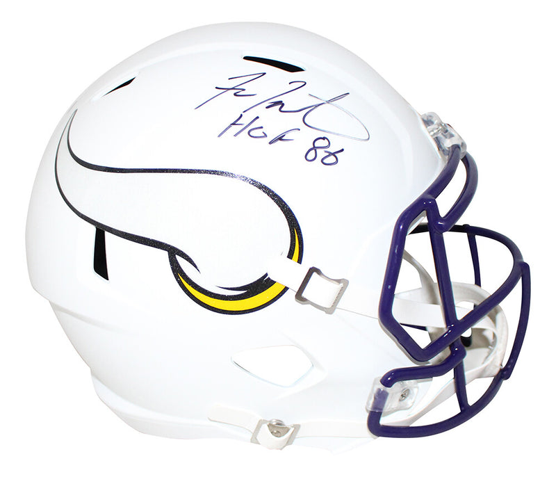 Fran Tarkenton Signed Minnesota Vikings Full Size Flat White Speed Helmet