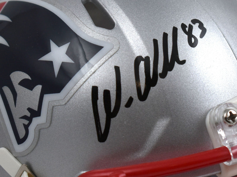 Wes Welker Signed New England Patriots Speed Mini Helmet