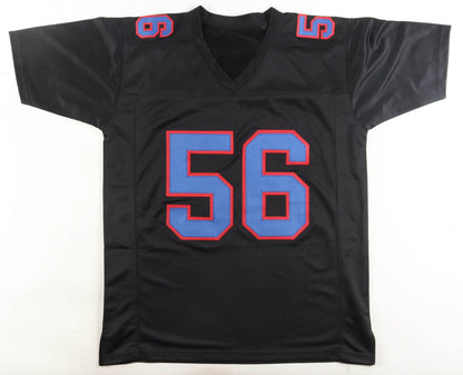 Lawrence Taylor Signed New York Giants Custom Black Jersey (JSA)