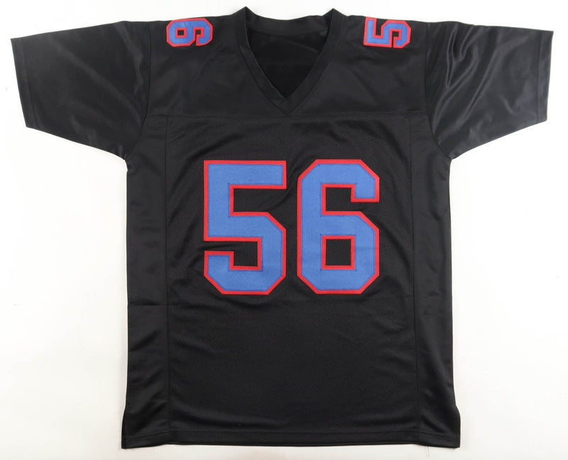 Lawrence Taylor Signed New York Giants Custom Black Jersey (JSA)