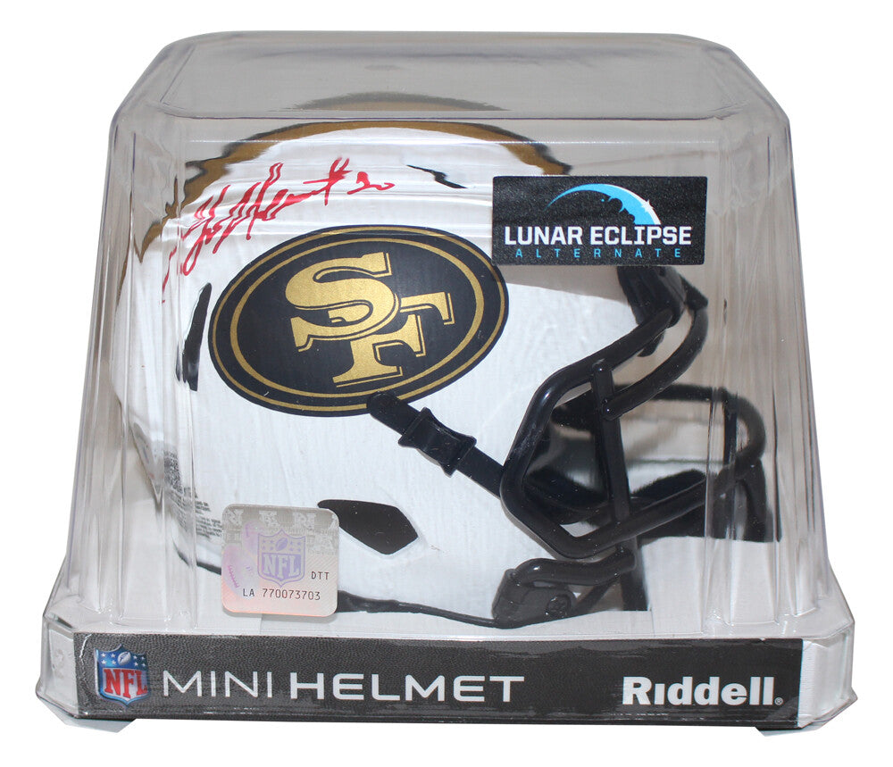 Garrison Hearst San Francisco 49ers Signed Lunar Mini Helmet Beckett