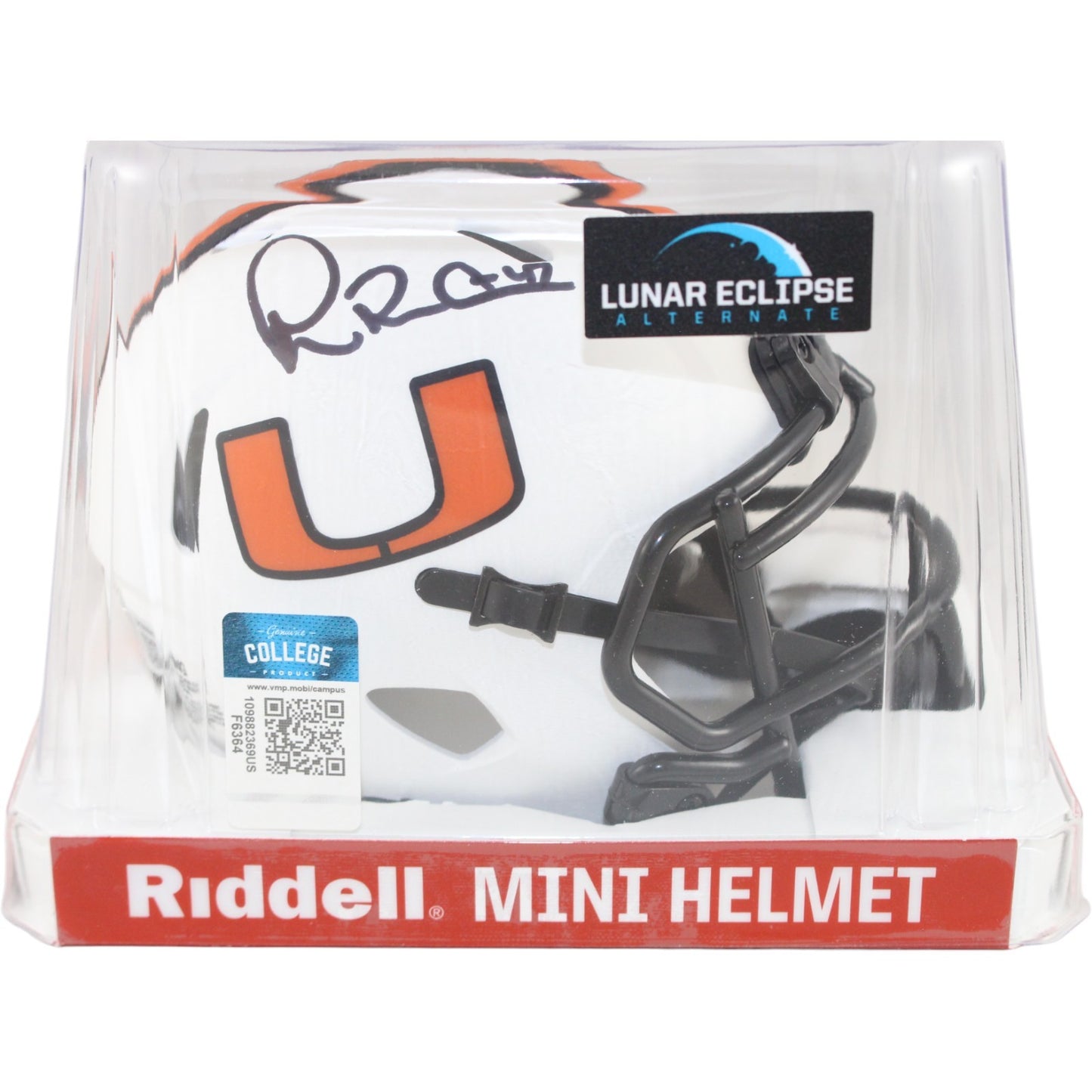 Michael Irvin Autographed Miami Hurricanes Lunar Mini Helmet