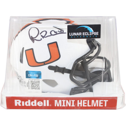 Michael Irvin Autographed Miami Hurricanes Lunar Mini Helmet