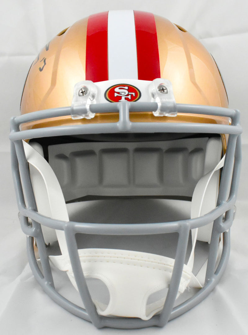 football helmet 49ers San Francisco Authentic Speed SW face mask Evolution of San Francisco's Football