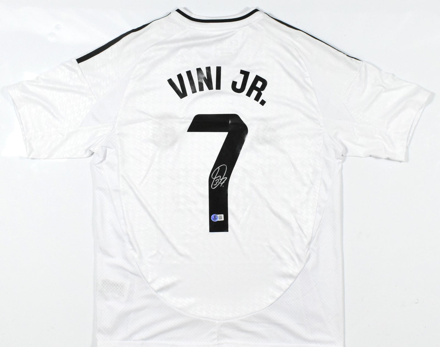 Vinicius Jr Autographed Real Madrid #7 White Jersey