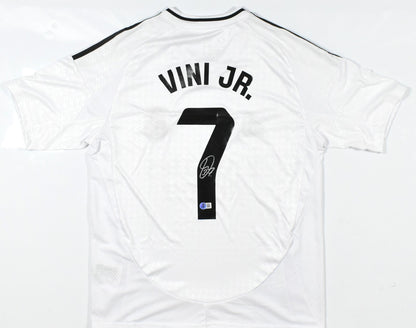 Vinicius Jr Autographed Real Madrid #7 White Jersey