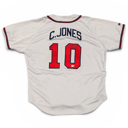 Chipper Jones Signed Atlanta Braves Russell Authentic Jersey - '99 NL MVP
