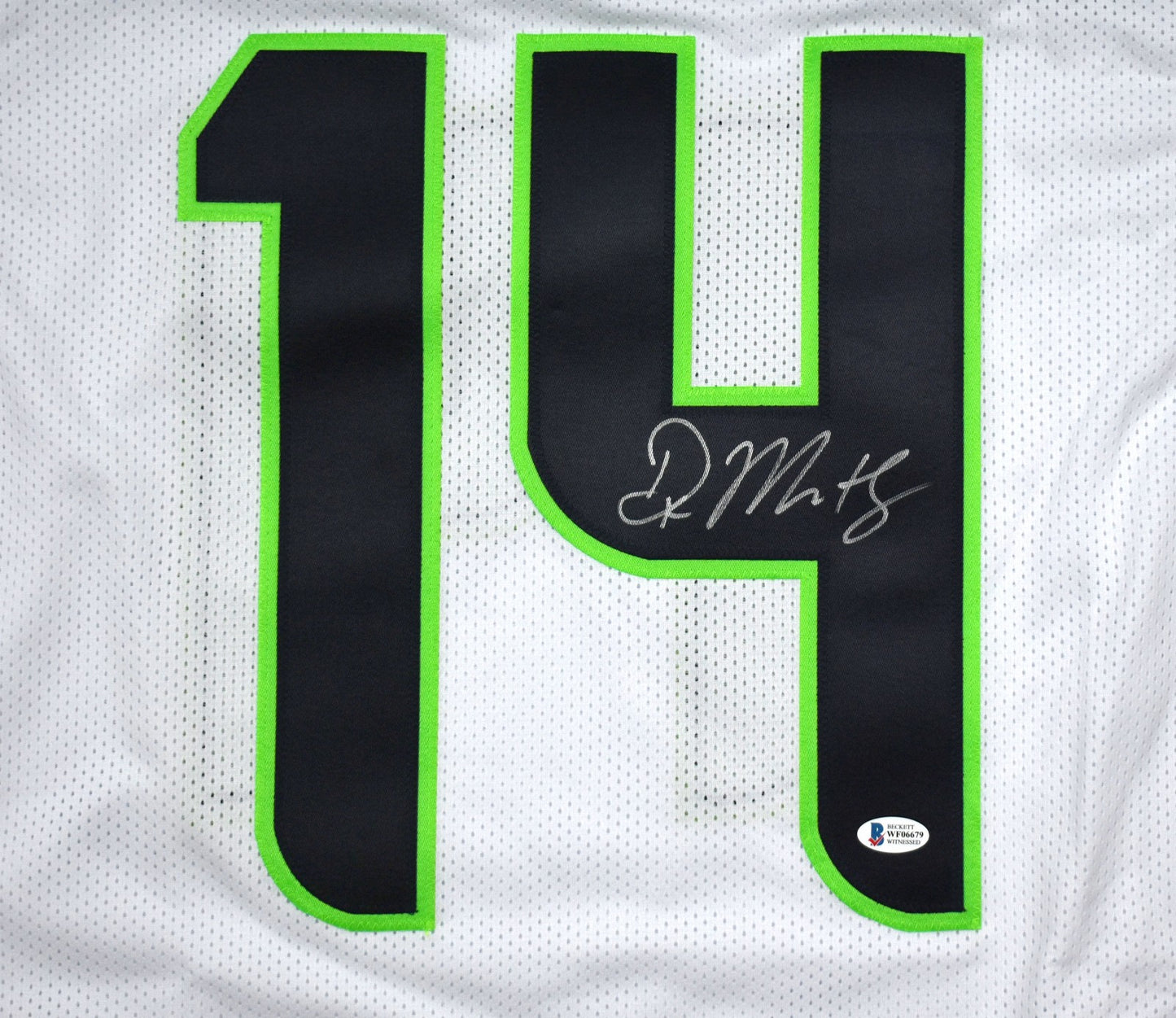 DK Metcalf Signed Seattle Seahawks Custom White Jersey