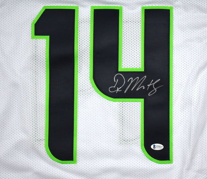 DK Metcalf Signed Seattle Seahawks Custom White Jersey