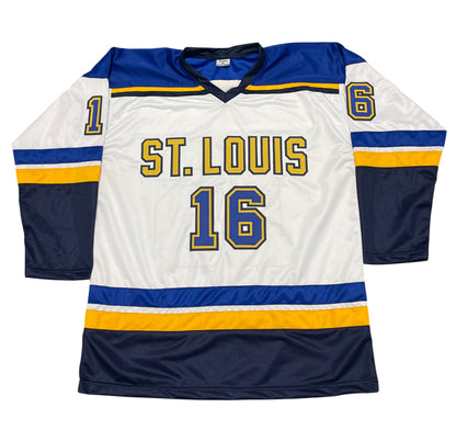 Brett Hull Signed St. Louis Blues Custom Hockey Jersey Beckett BAS