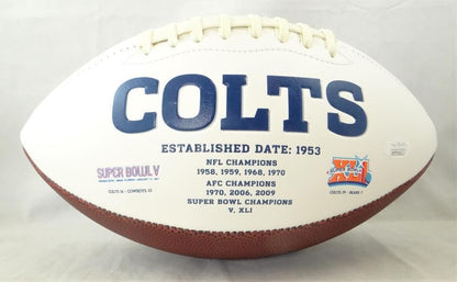 Darius Leonard Signed Indianapolis Colts Black Logo Football