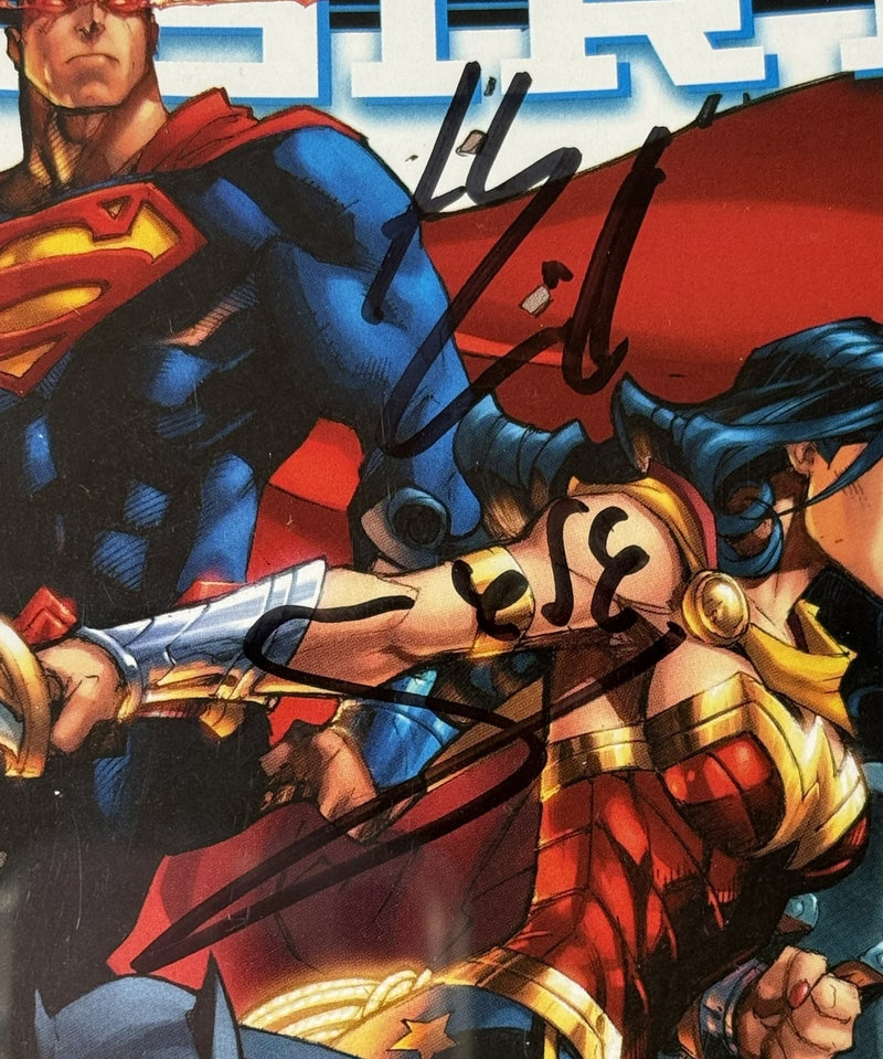 Ben Affleck, Gal Gadot & Henry Cavill Signed Justice League #1 CGC 9.6