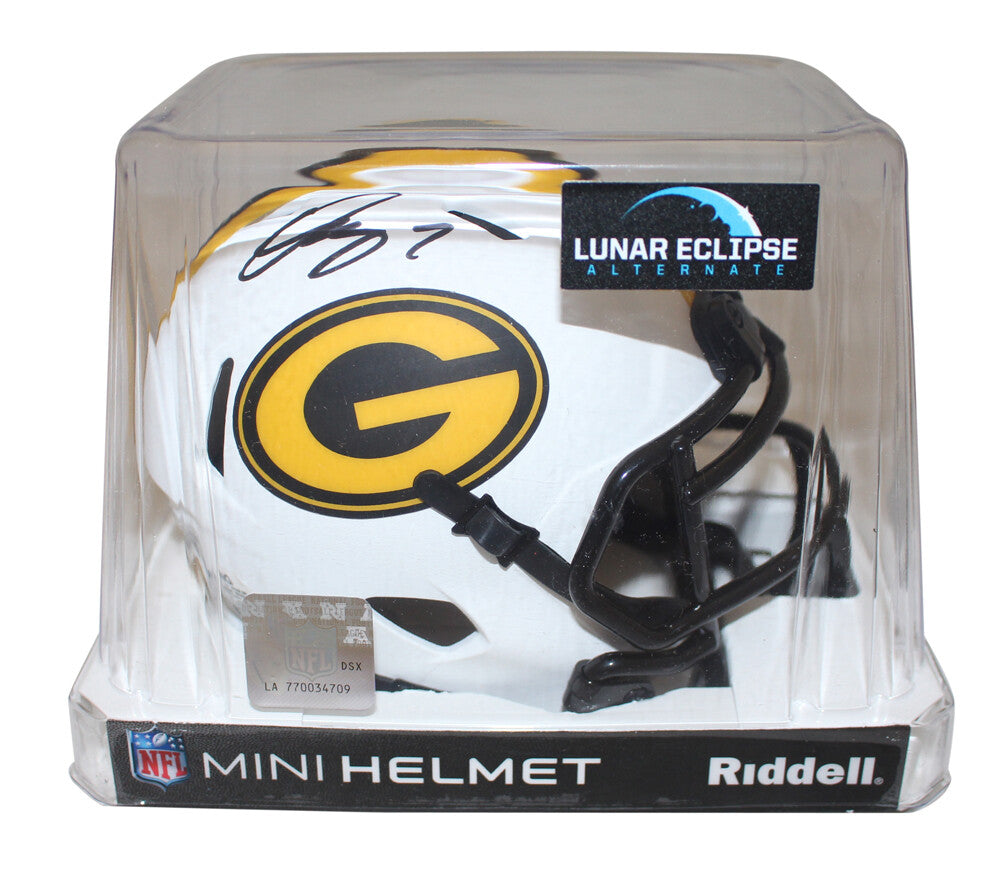Quay Walker Signed Green Bay Packers Lunar Mini Helmet (BAS)