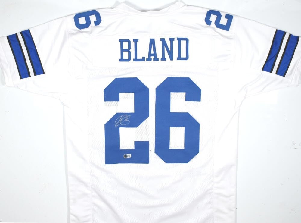 DaRon Bland Autographed Custom White Jersey