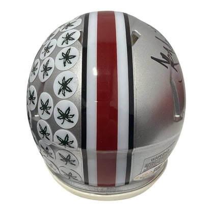 Troy Smith Signed Ohio State Buckeyes Mini Helmet - 2006 Heisman