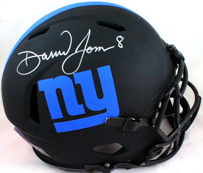 Daniel Jones Autographed New York Giants Full Size Authentic Eclipse Helmet