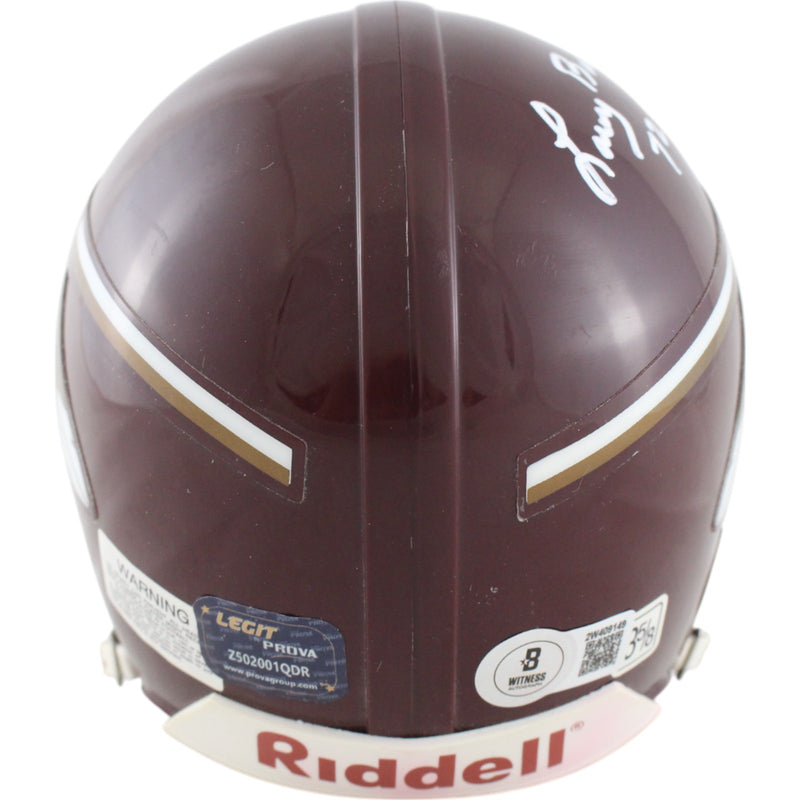 Larry Brown Signed Washington Redskins Throwback VSR4 Mini Helmet