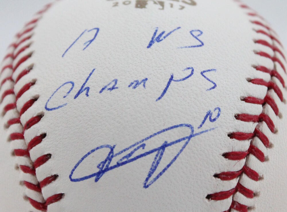 Yuli Gurriel Autographed 2017 World Series Official Baseball